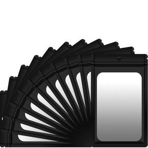 20pk Mylar Bags Resealable Packaging Bags w/ Matte Window (3" x 5.3")